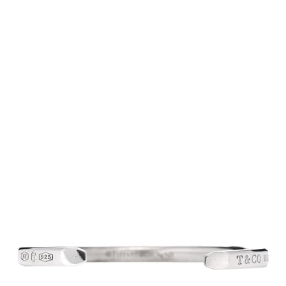 Tiffany Sterling Silver Narrow Makers Cuff Bracelet 3 of 4