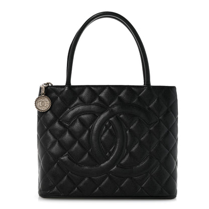Chanel Caviar Quilted Medallion Tote Black 1 of 13