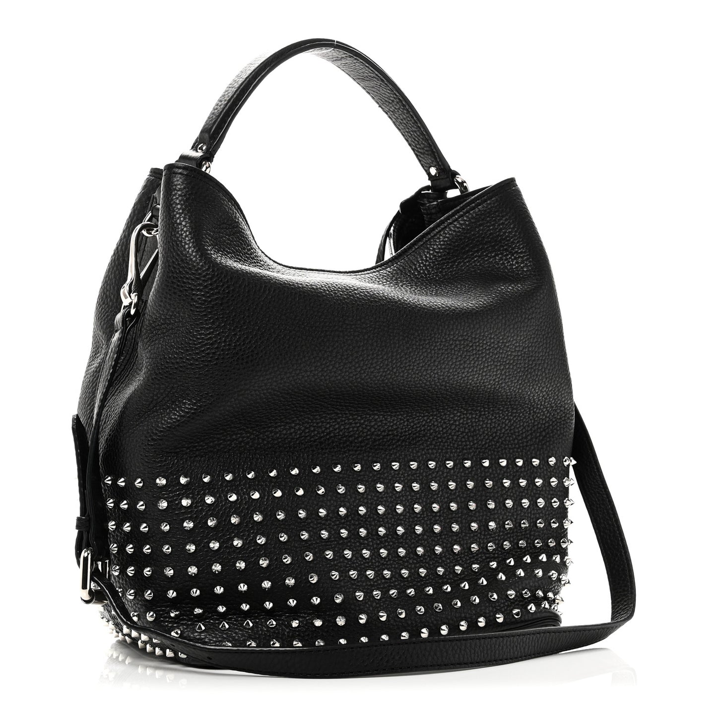 Calfskin Studded Medium Susanna Hobo Black