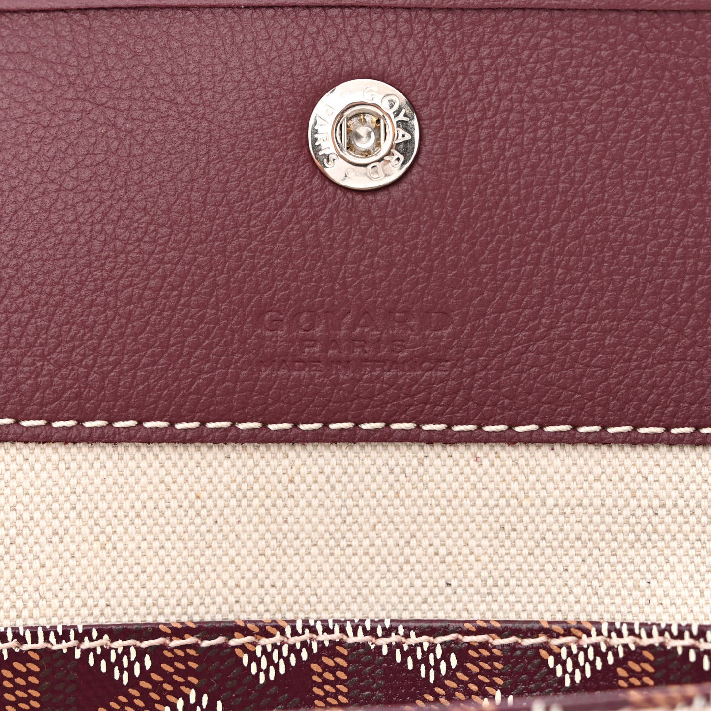 Goyardine Boheme Hobo Burgundy