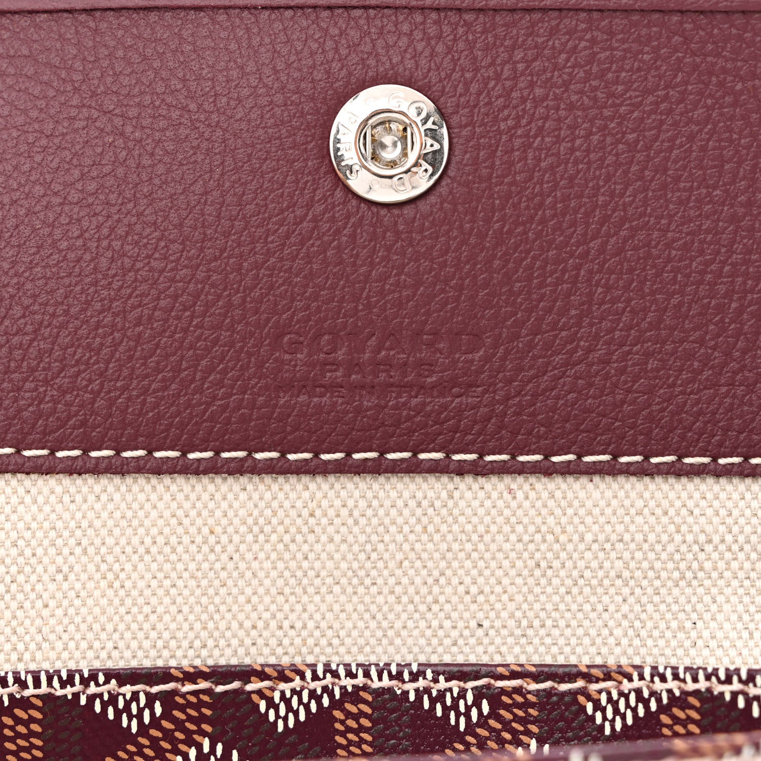 Goyard Goyardine Boheme Hobo Burgundy 8 of 12