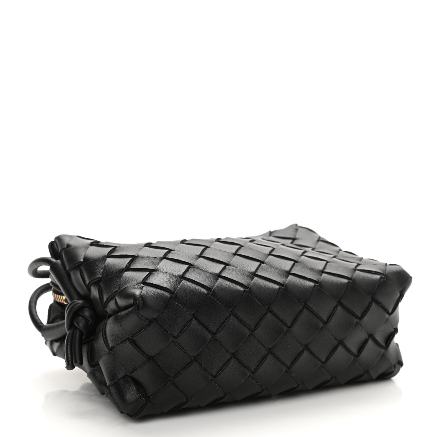 Nappa Intrecciato Mini Loop Camera Bag Black