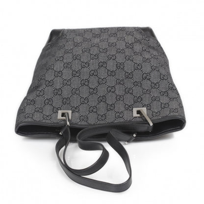 Gucci Denim Monogram Bucket Tote 4 of 9