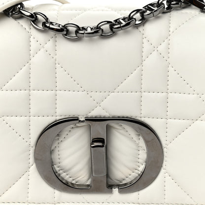 Christian Dior Lambskin Macrocannage Small Dior Caro Bag Ivory 8 of 11