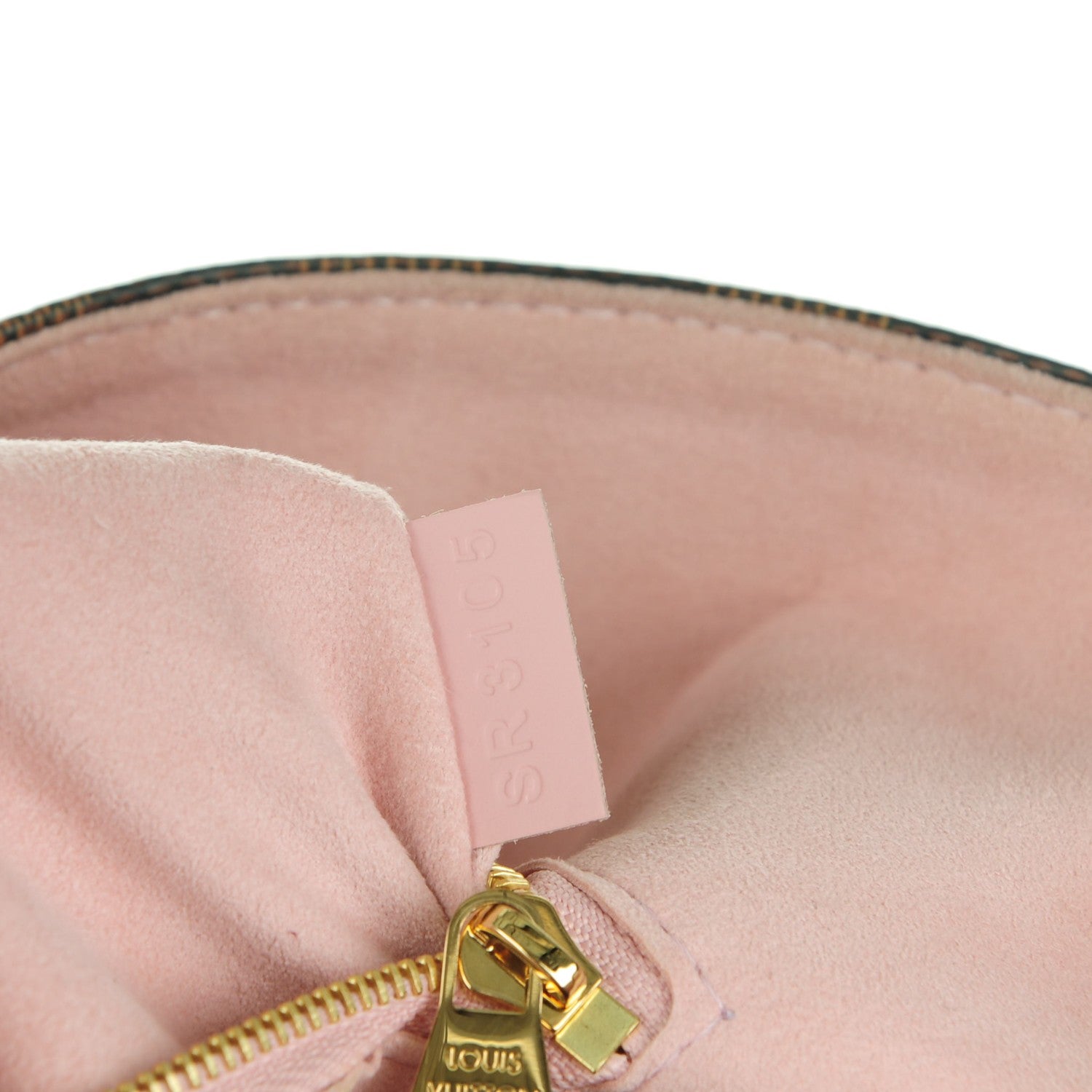 Louis Vuitton Damier Ebene Caissa Hobo Rose Ballerine 7 of 9