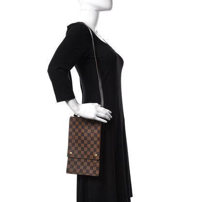 Louis Vuitton Damier Ebene Portobello Travel Shoulder Bag 2 of 8
