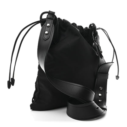 Prada Tessuto Nylon Passama Embroidered Bag Black 3 of 10