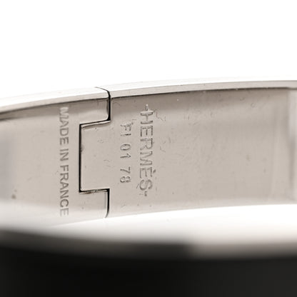 Hermes Matte Enamel Narrow Clic Clac HH Bracelet GM Black 5 of 6