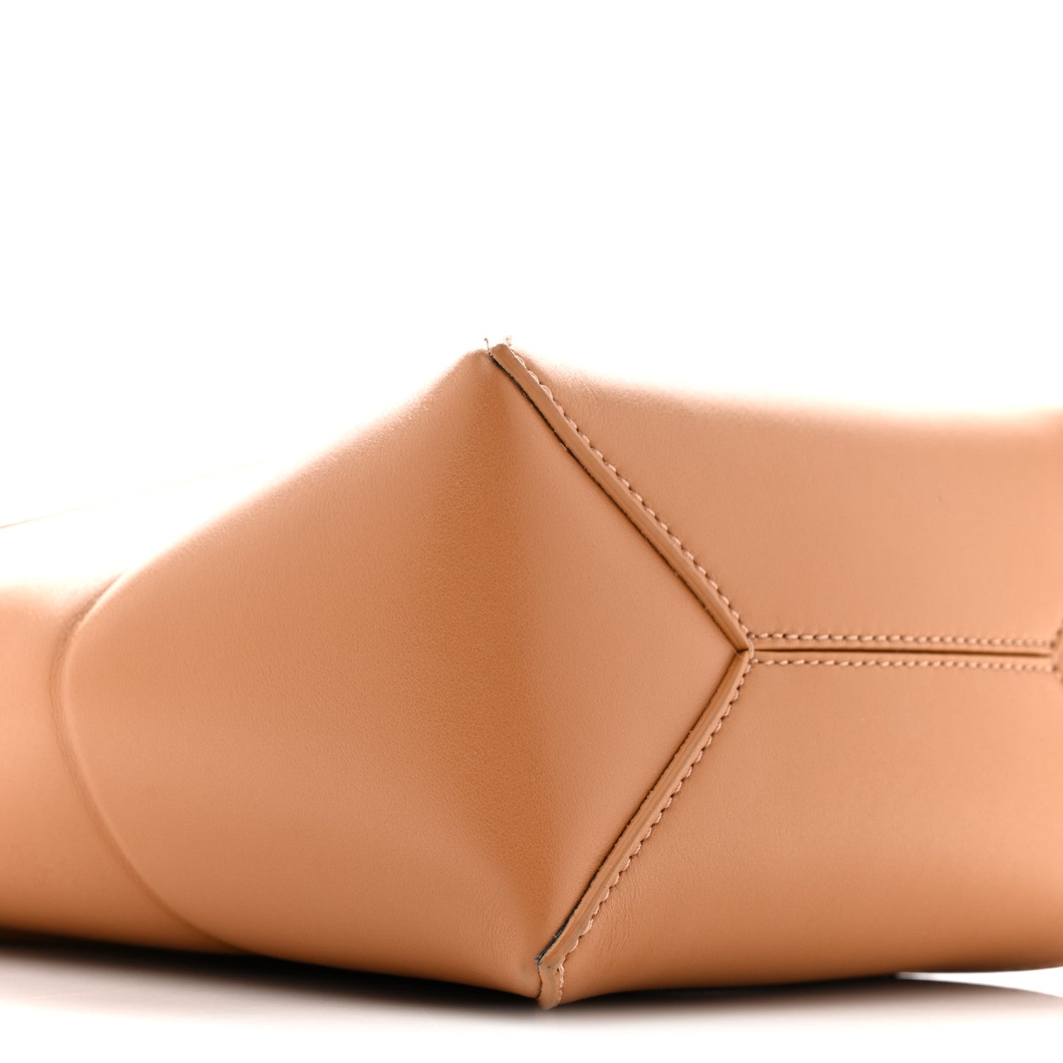 Loewe Shiny Calfskin Mini Puzzle Fold Tote Warm Desert 9 of 12