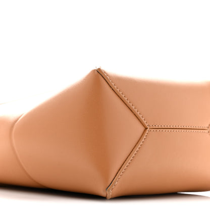 Loewe Shiny Calfskin Mini Puzzle Fold Tote Warm Desert 9 of 12