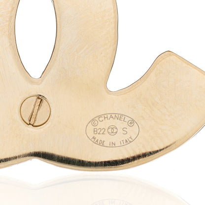 Chanel Crystal CC Brooch Gold Silver 3 of 3