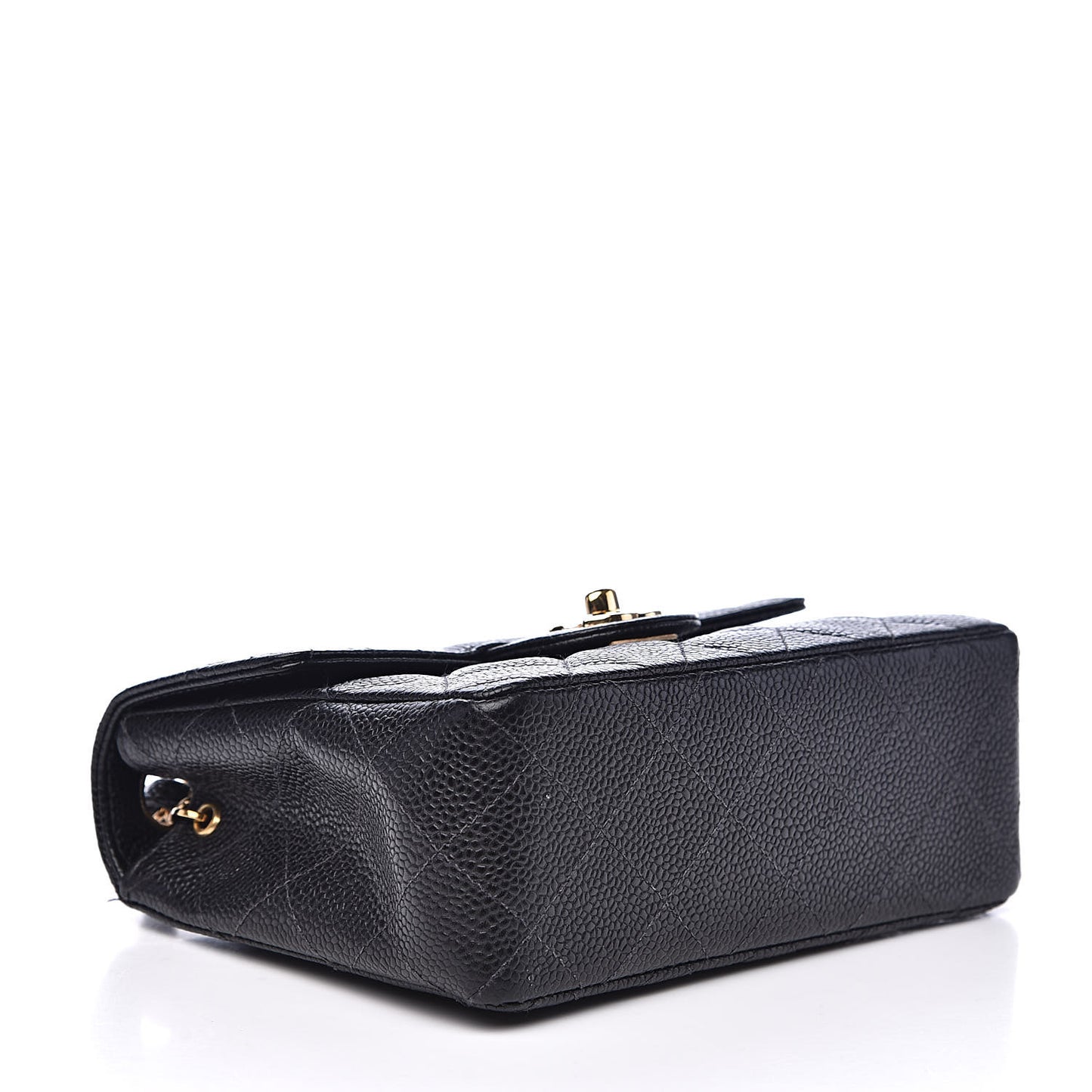 Caviar Quilted Mini Square Flap Black