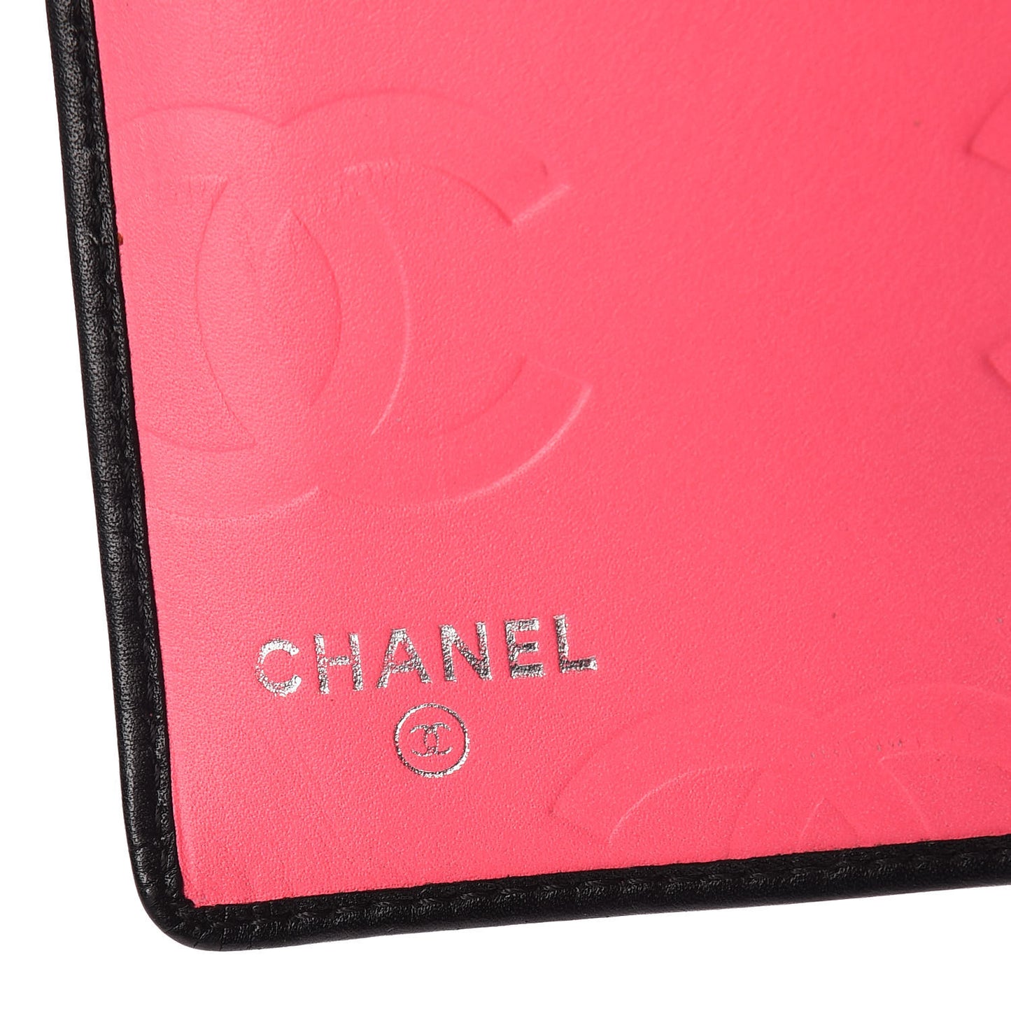Calfskin Quilted Cambon Yen Wallet Black