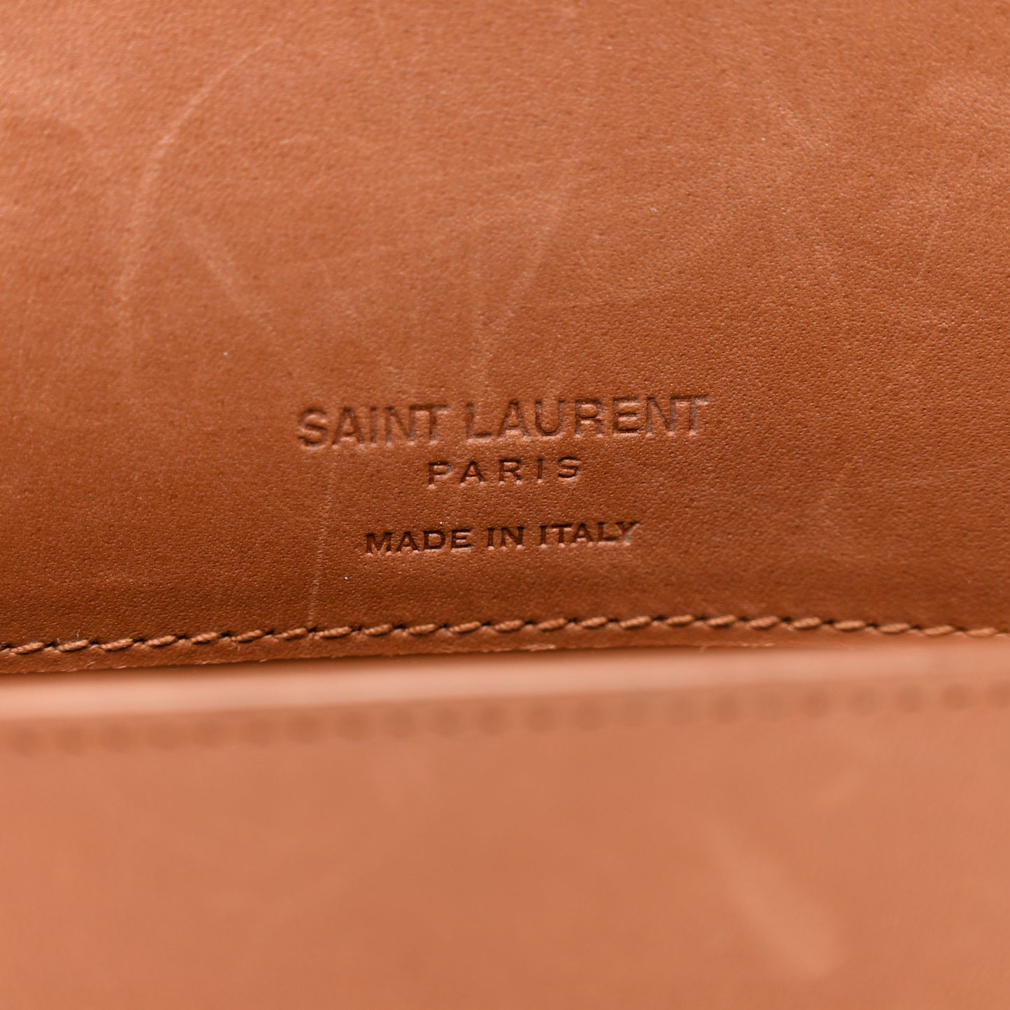 Shearling Monogram Phone Holder Crossbody Brown