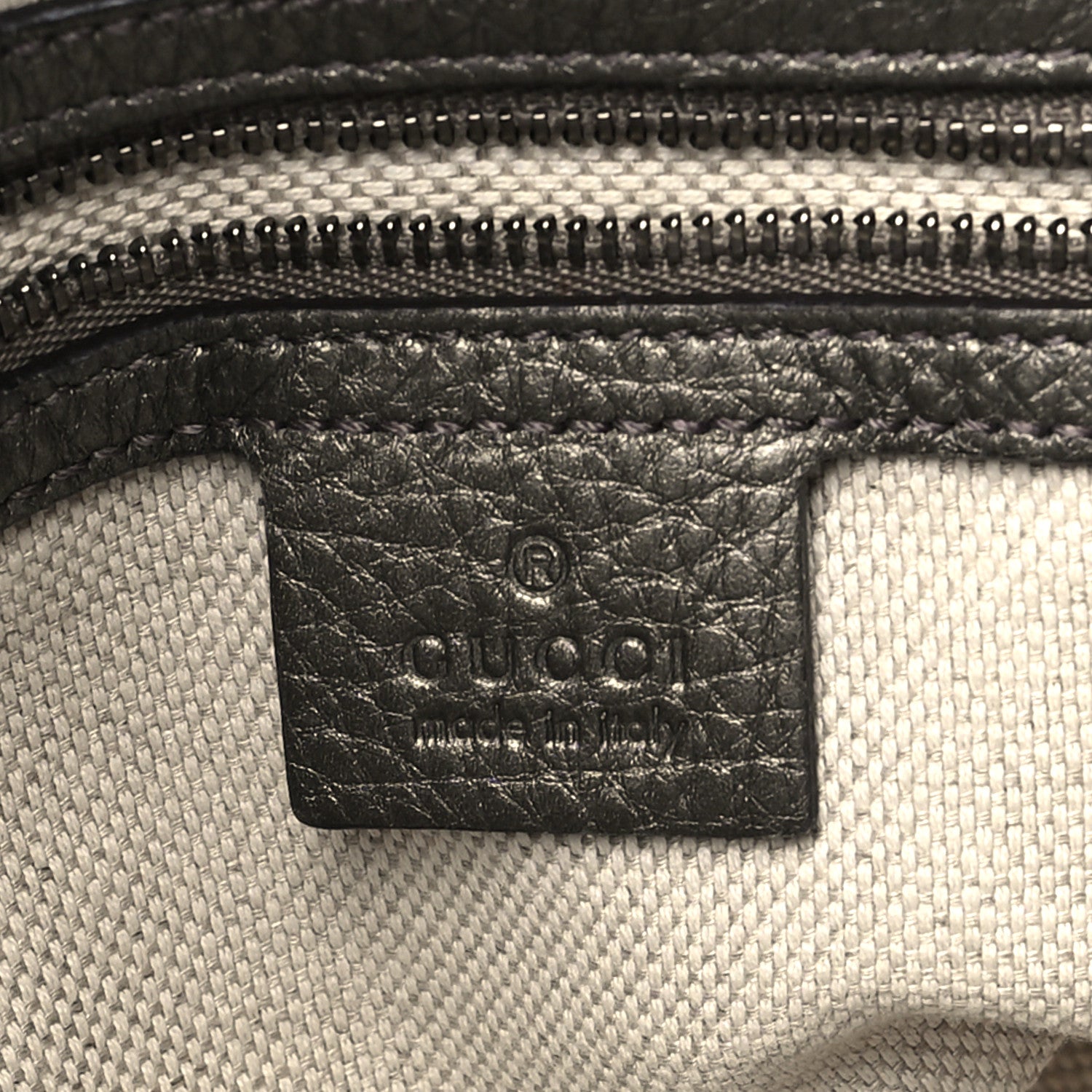 Gucci Metallic Pebbled Calfskin Medium Soho Chain Shoulder Bag Sasso 6 of 9