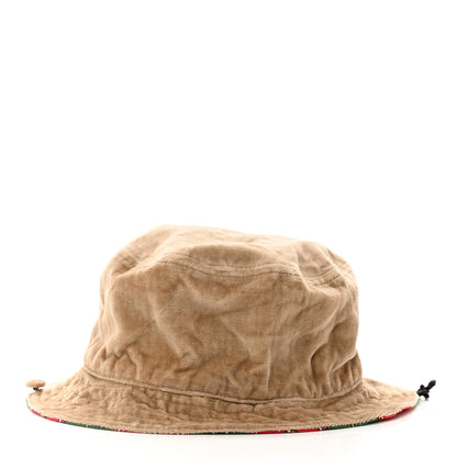 Gucci Silk Cotton Linen Velvetbands Reversible Bucket Hat 5 of 14
