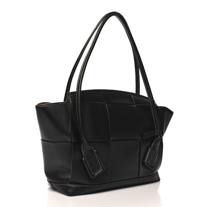 Bottega Veneta French Calfskin Maxi Intrecciato Small Arco Black 3 of 12