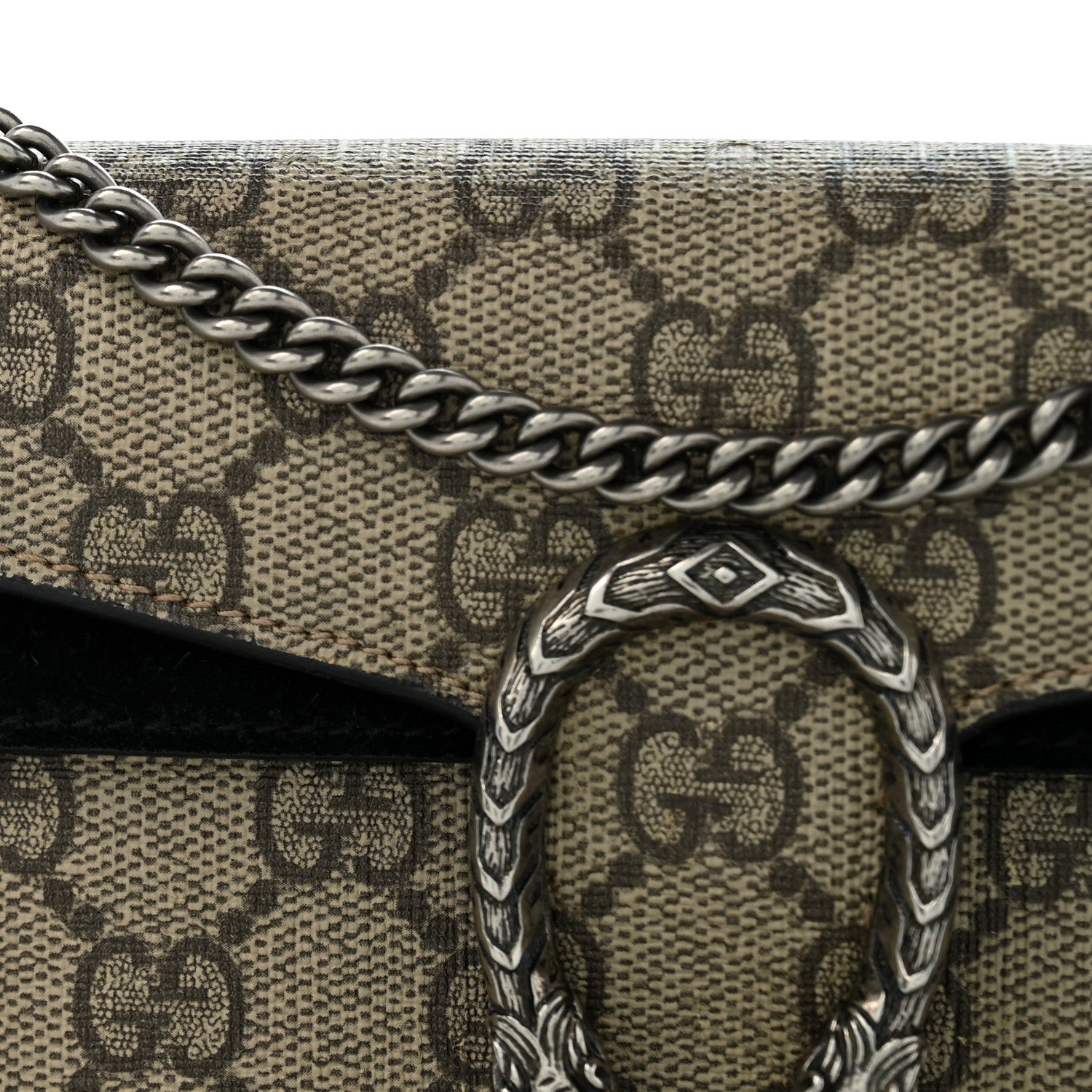 Gucci GG Supreme Monogram Super Mini Dionysus Shoulder Bag Black 11 of 12