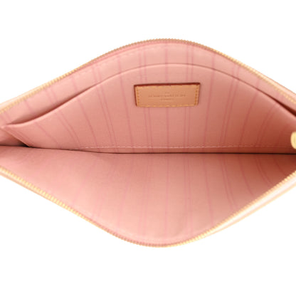 Louis Vuitton Damier Azur Neo Neverfull MM Rose Ballerine 7 of 14