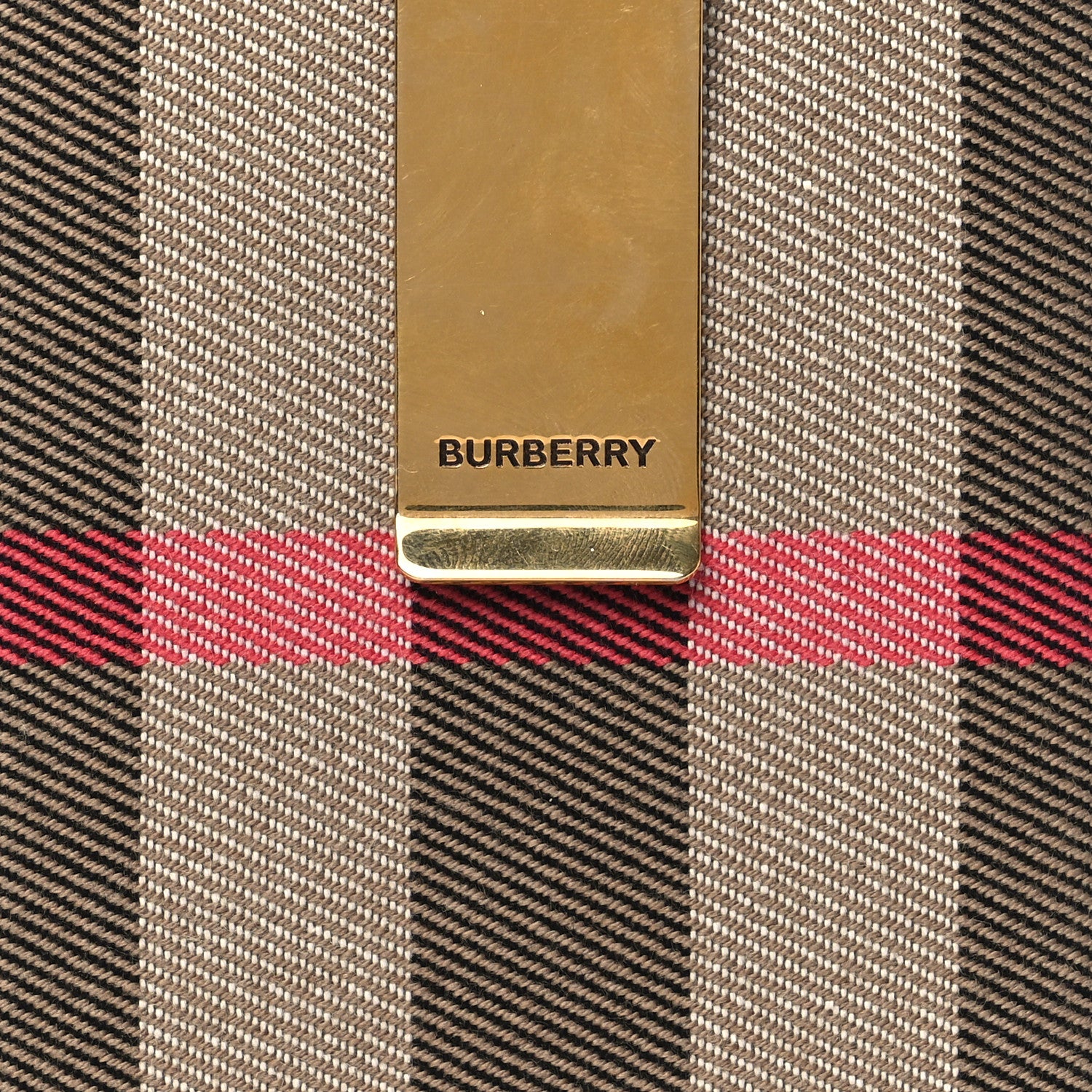 Burberry Vintage Check Money Clip Card Case Black 7 of 7