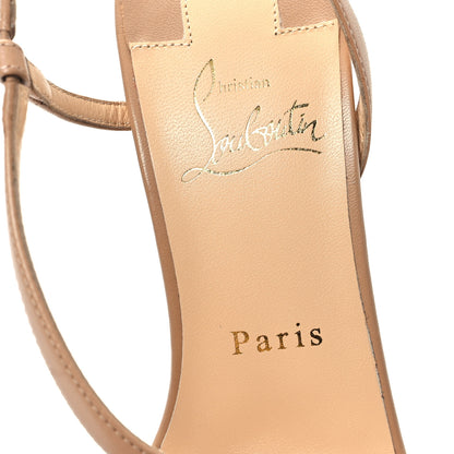 Christian Louboutin Nappa Rosalie 100 Sandals 38.5 Nude 7 of 8