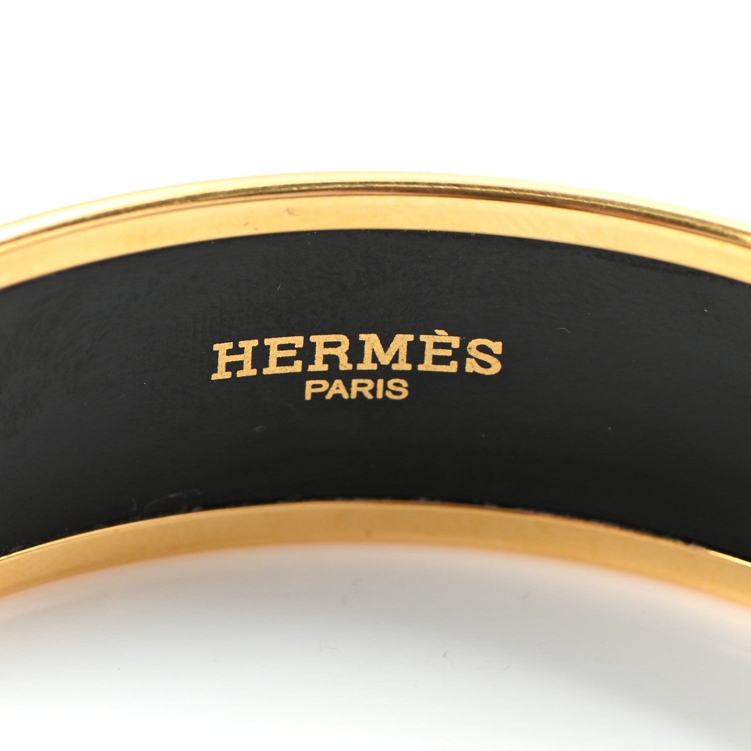 Hermes Enamel Wide Printed Capitales Bracelet 65 5 of 5