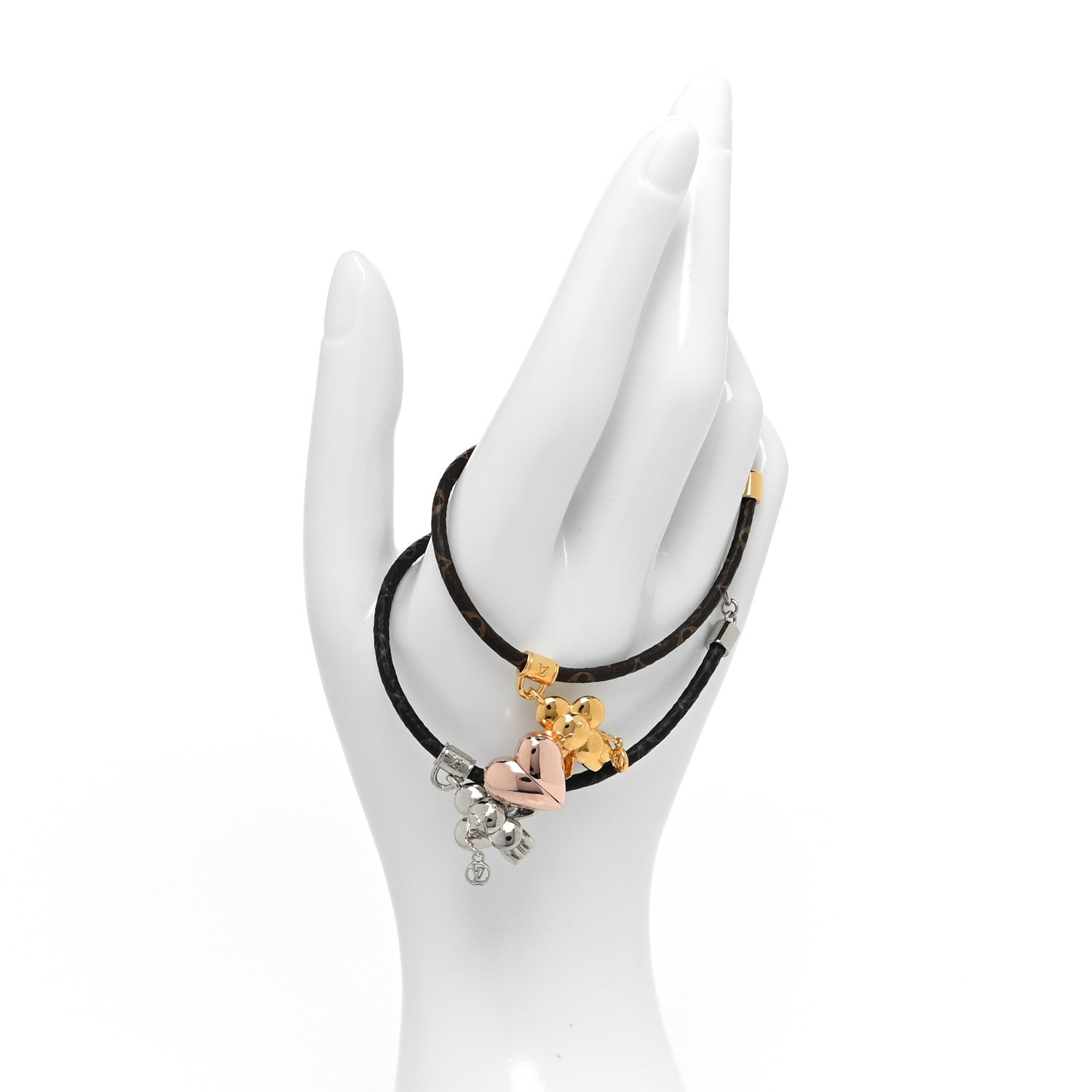 Louis Vuitton Monogram Vivienne Amour Bracelet Set 2 of 5