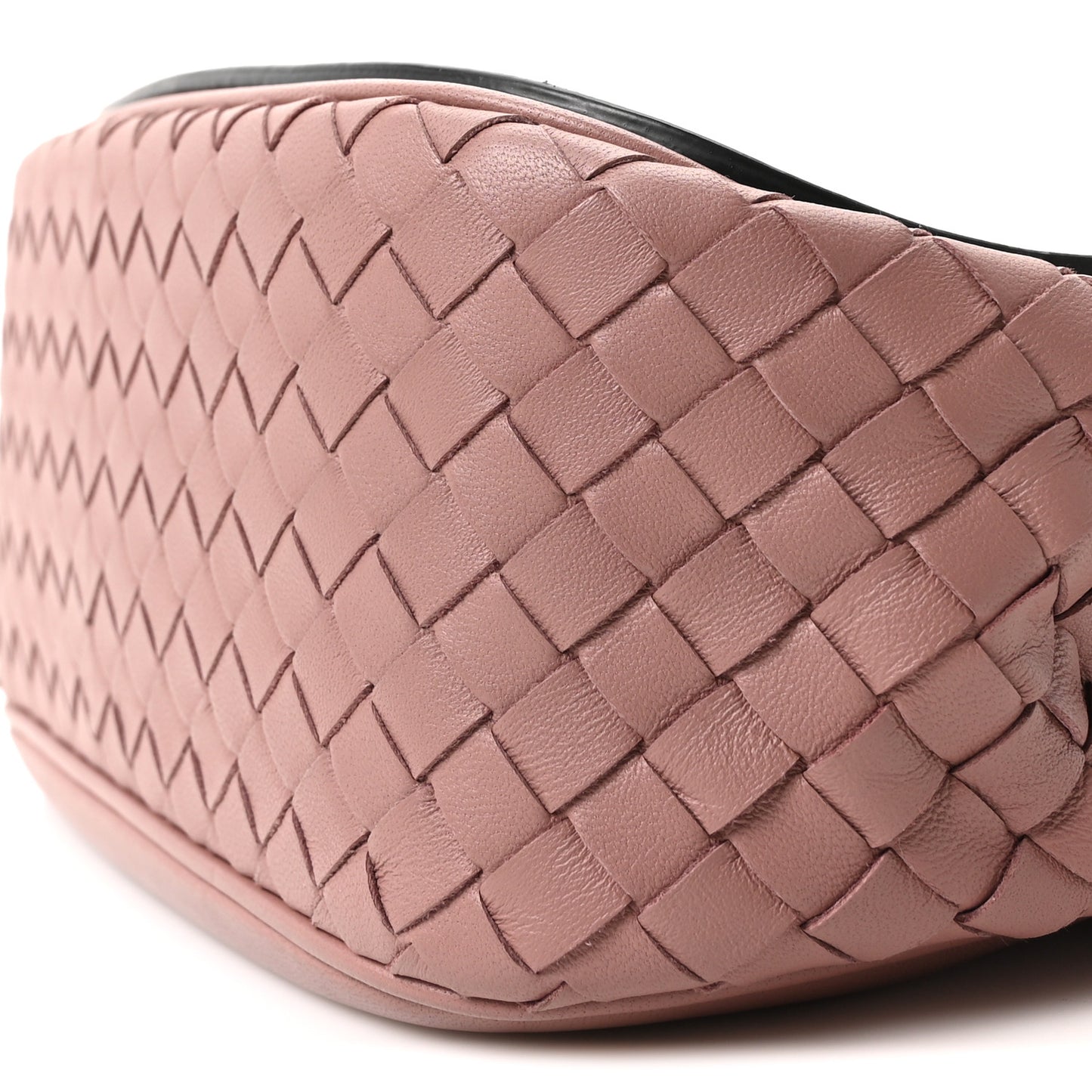 Nappa Intrecciato BV Luna Shoulder Bag Deco Rose