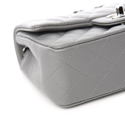 Chanel Caviar Quilted Mini Rectangular Flap Grey 8 of 10