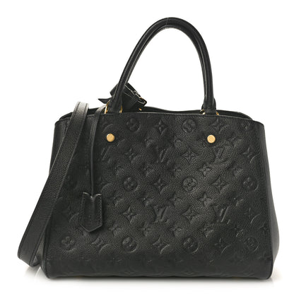 Louis Vuitton Empreinte Montaigne MM Black 1 of 9