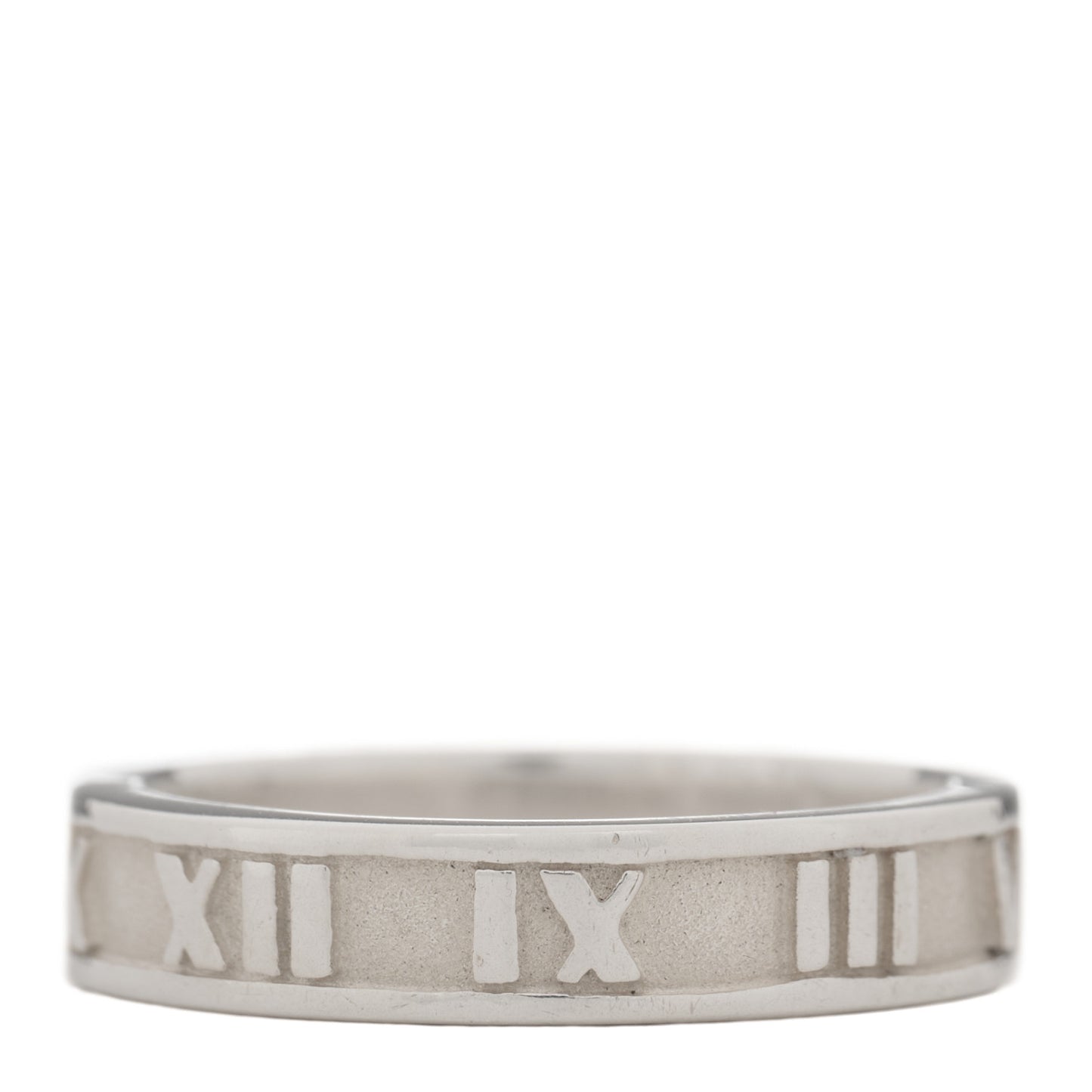 Sterling Silver Narrow Atlas Ring 50 5.25