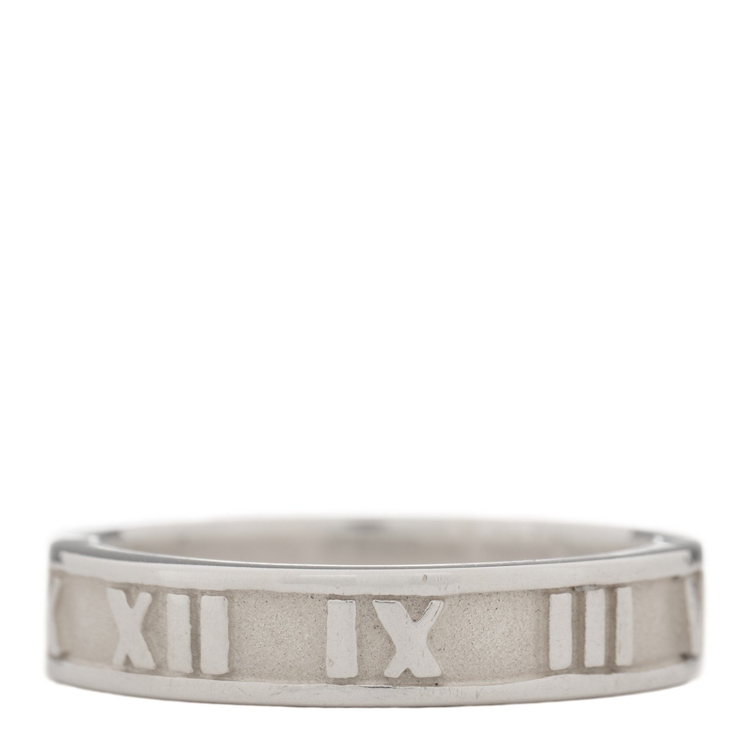 Tiffany Sterling Silver Narrow Atlas Ring 50 5.25 3 of 4