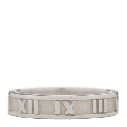 Tiffany Sterling Silver Narrow Atlas Ring 50 5.25 3 of 4