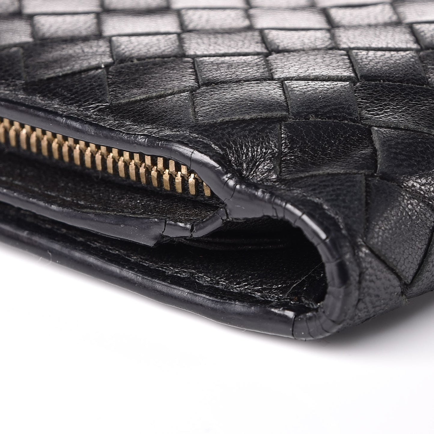 Nappa Intrecciato Continental Wallet Black