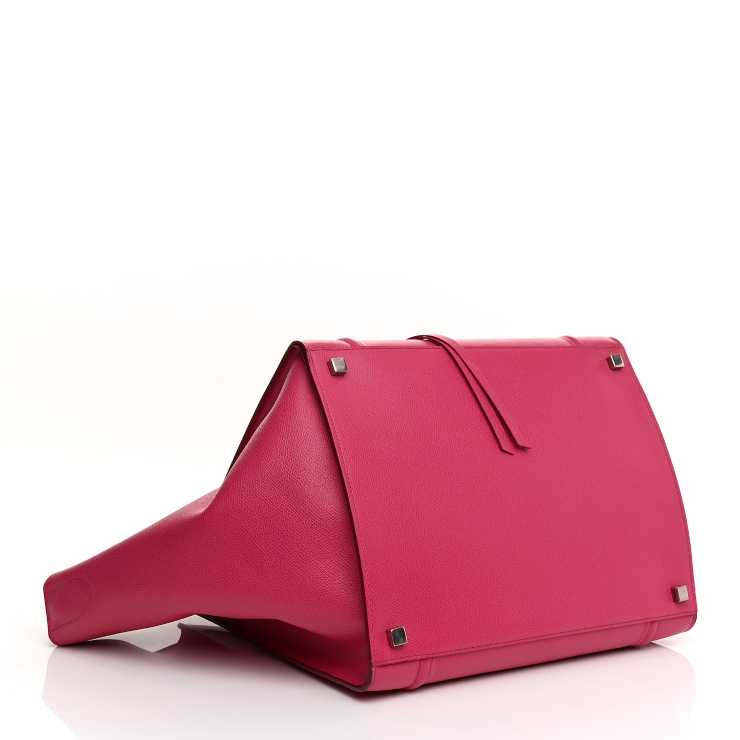 Grained Calfskin Medium Phantom Luggage Fuchsia