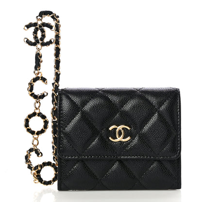 Chanel Caviar Quilted Miss Coco Clutch With Chain Black 2 of 9