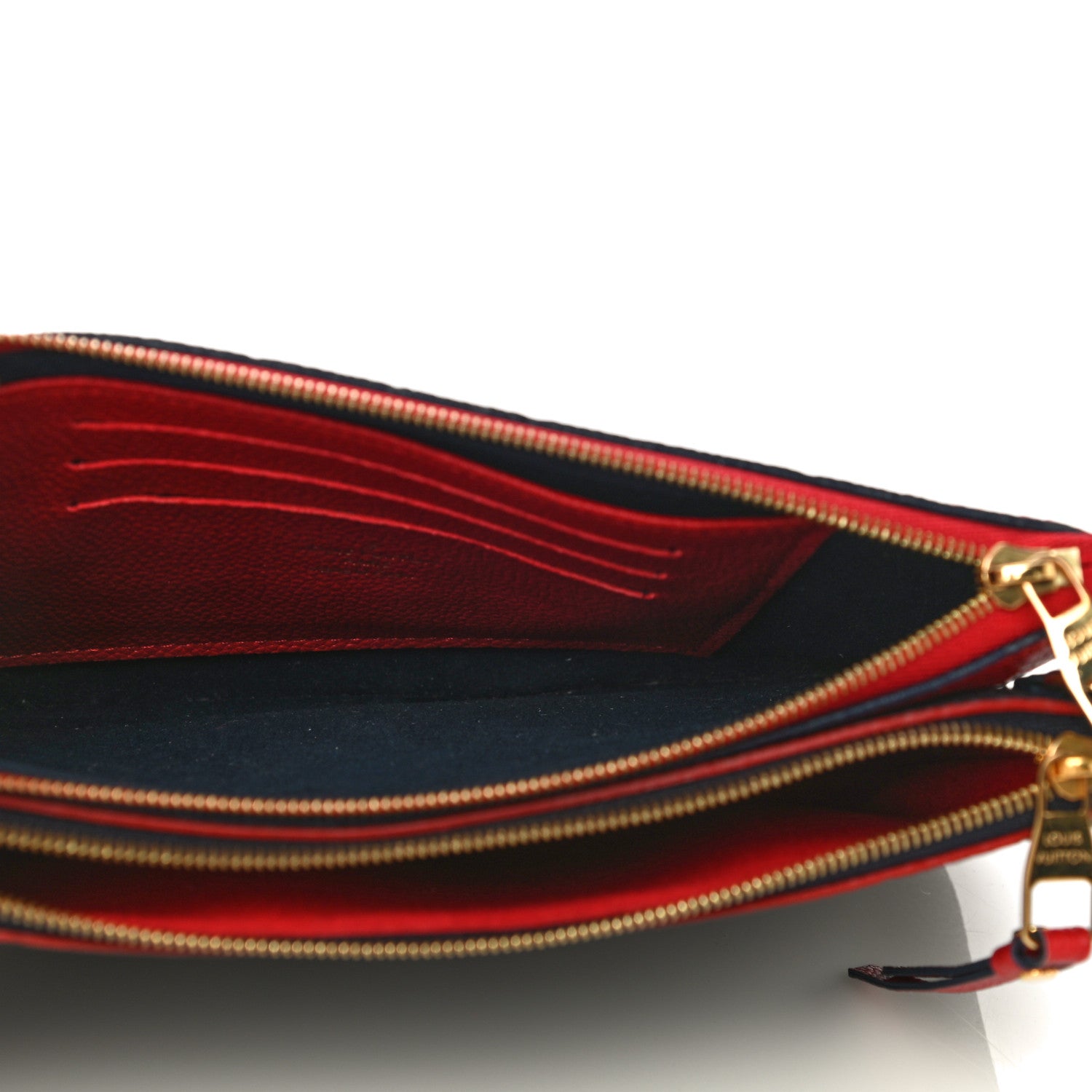Louis Vuitton Empreinte Double Zip Pochette Marine Rouge 5 of 16
