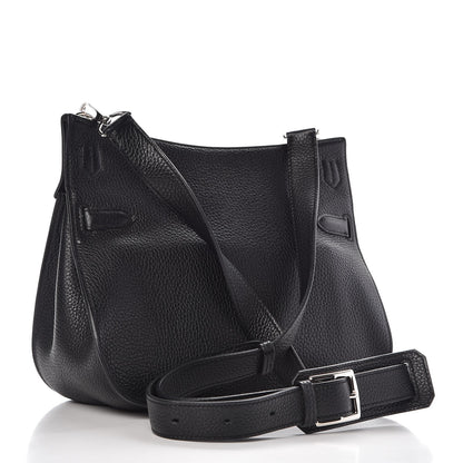 Hermes Taurillon Clemence Jypsiere 28 Black 3 of 11