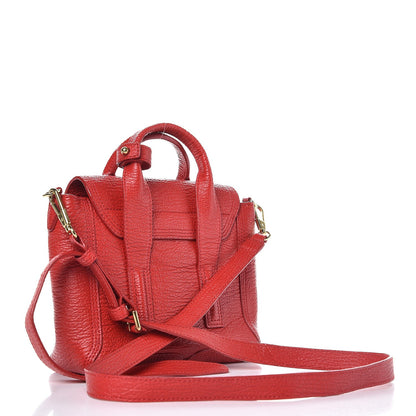 3.1 Phillip Lim 3.1 Textured Calfskin Mini Pashli Satchel Red 3 of 7