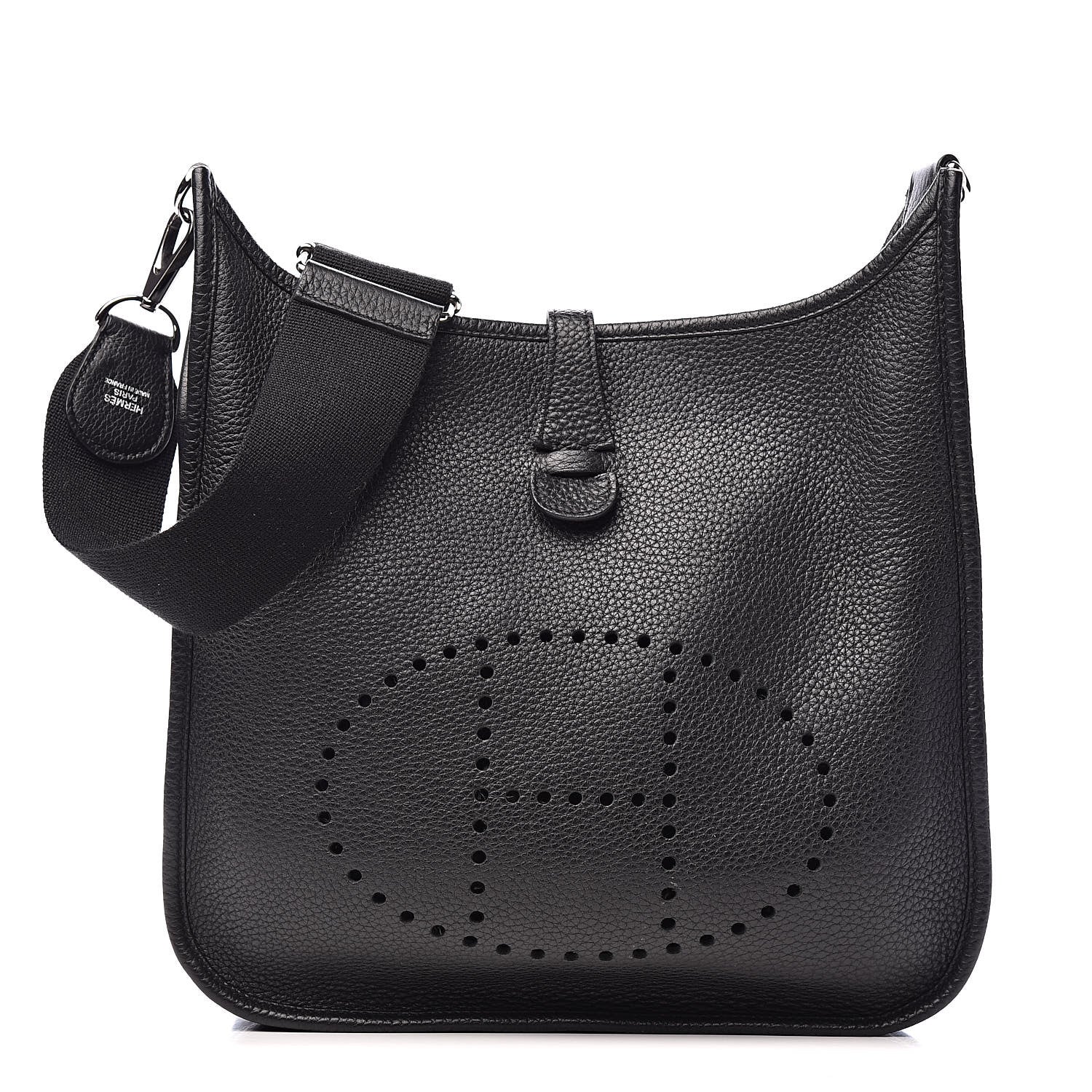 Hermes Taurillon Clemence Evelyne III PM Black 1 of 11