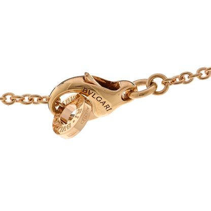 Bulgari 18K Rose White Gold Diamond B.Zero1 Pendant Necklace 4 of 5