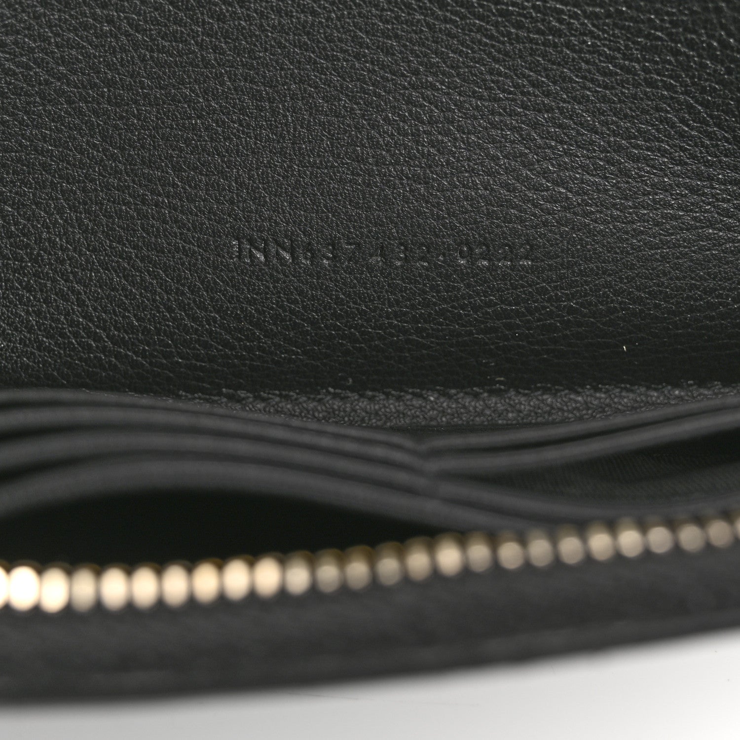 Saint Laurent Grained Calfskin Zip Around Wallet Black 7 of 12