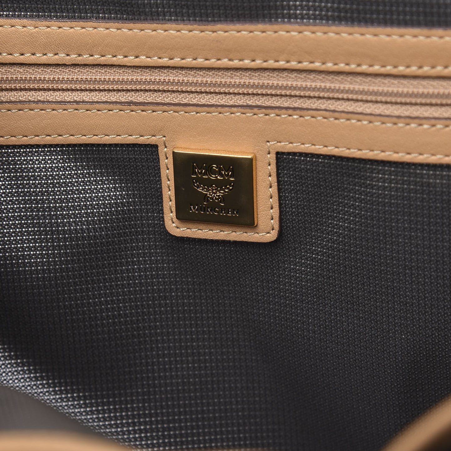 Visetos Large Side Studs Stark Backpack Beige