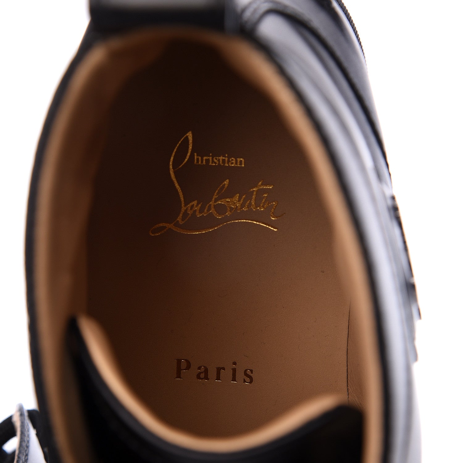 Christian Louboutin Calfskin Mens Louis Flat Sneakers 41.5 Black 8 of 9