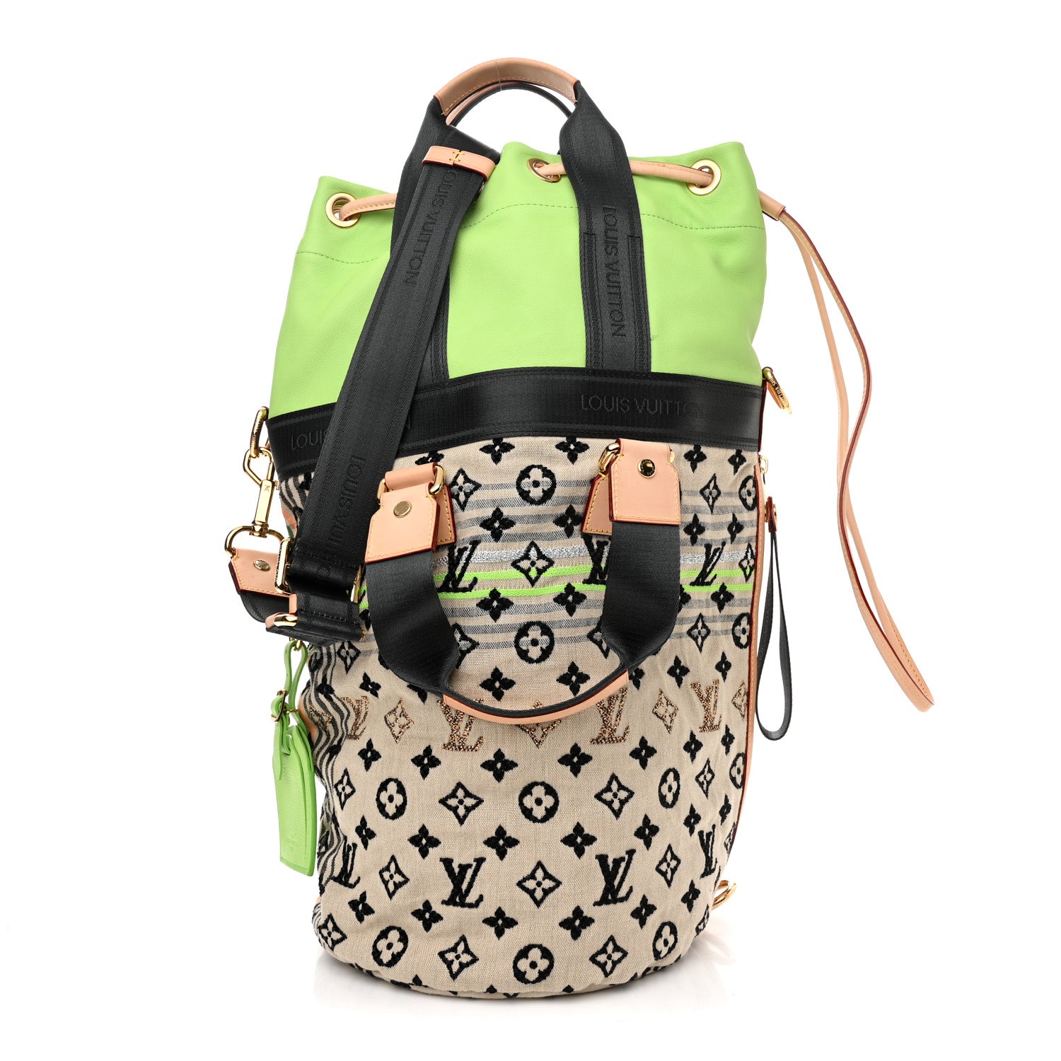 Louis Vuitton Fabric Jacquard Monogram Cheche Gypsy PM Vert 1 of 14