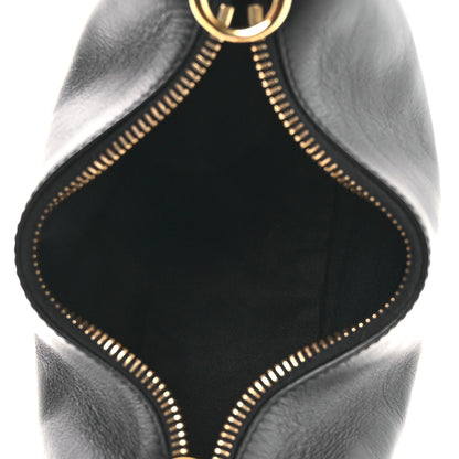Fendi Vitello Grace Matte Mini Fendigraphy Hobo Bag Black 5 of 13