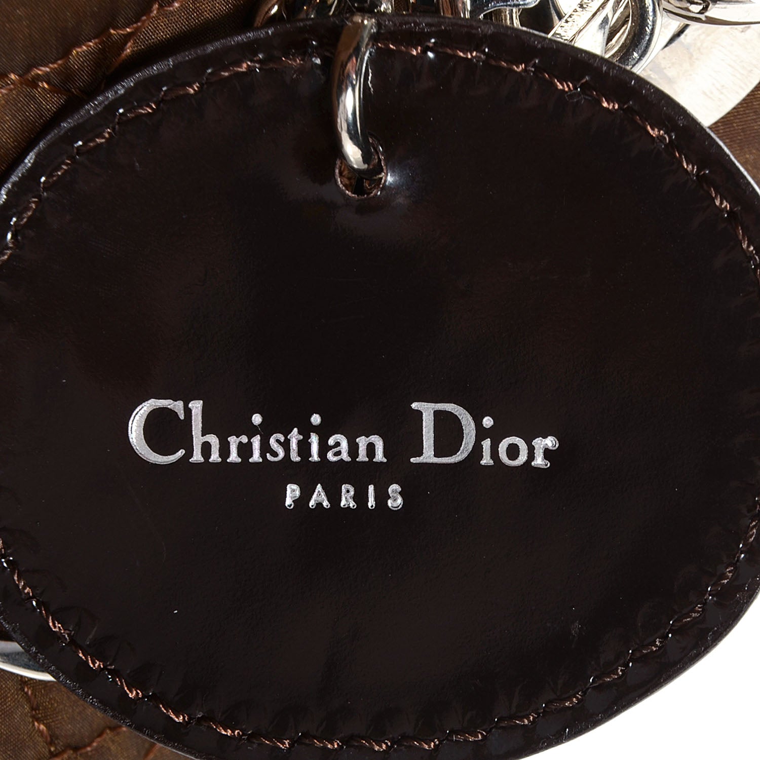Christian Dior Nylon Cannage Medium Lady Dior Brown 8 of 9