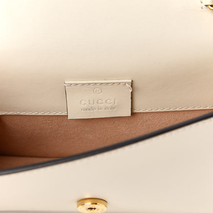 Gucci Calfskin Super Mini Sylvie Chain Shoulder Bag White 6 of 11
