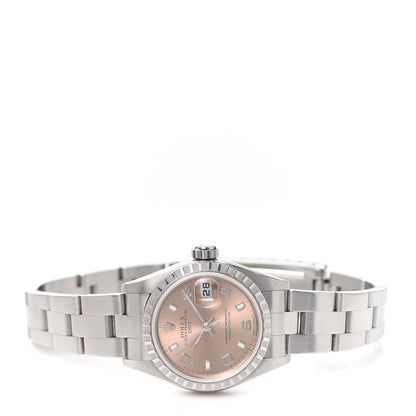 Rolex Stainless Steel 26mm Oyster Perpetual Date Watch Pink 79240 2 of 5