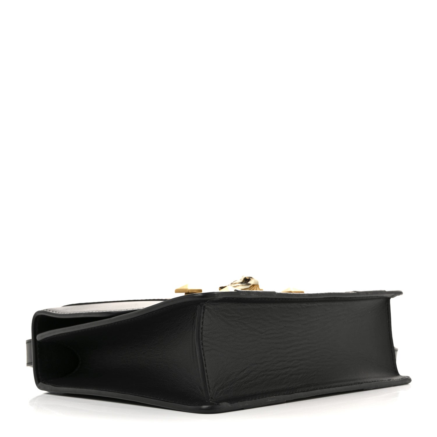 Gucci Nappa Elaphe GG Supreme Monogram Medium Osiride Shoulder Bag Black Bright Cuir Beige Ebony 4 of 15
